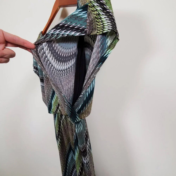 Connected Apparel Printed Dress Retro Multicolor Woman 6 - Picture 6 of 6